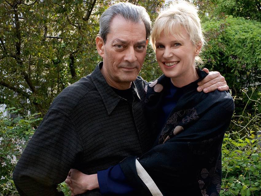 Paul Auster y su mujer, Siri Hustvedt (también excelente escritora y premio príncipe de Asturias).
