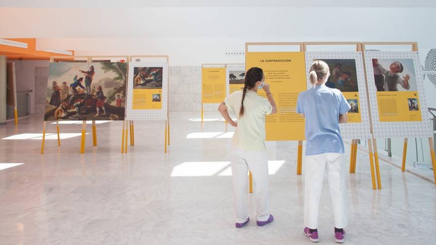Exposición ¿Goya en un hospital?. Imagen: ©Fundación Cultura en Vena.