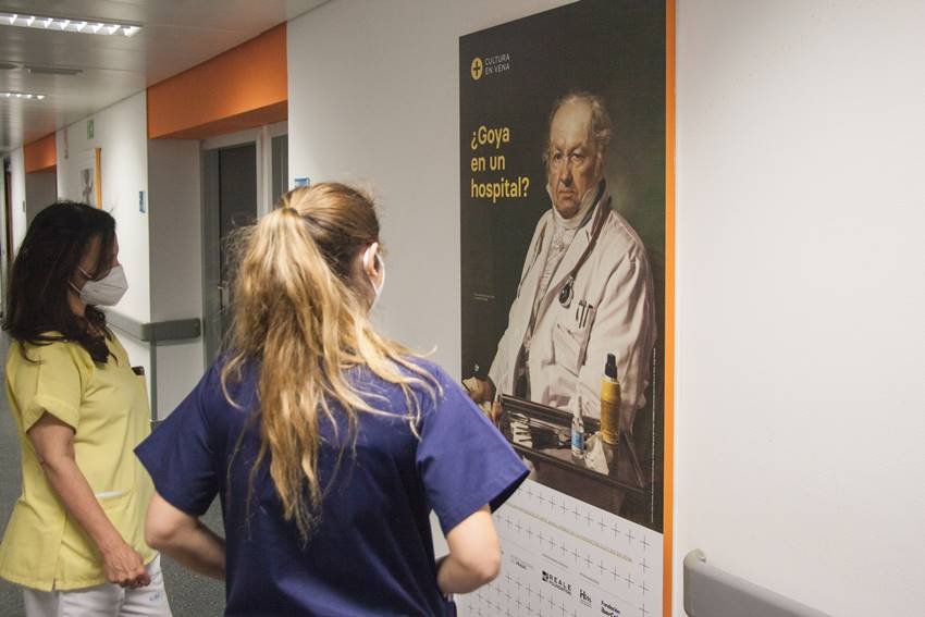 Exposición ¿Goya en un hospital?. Imagen: ©Fundación Cultura en Vena.