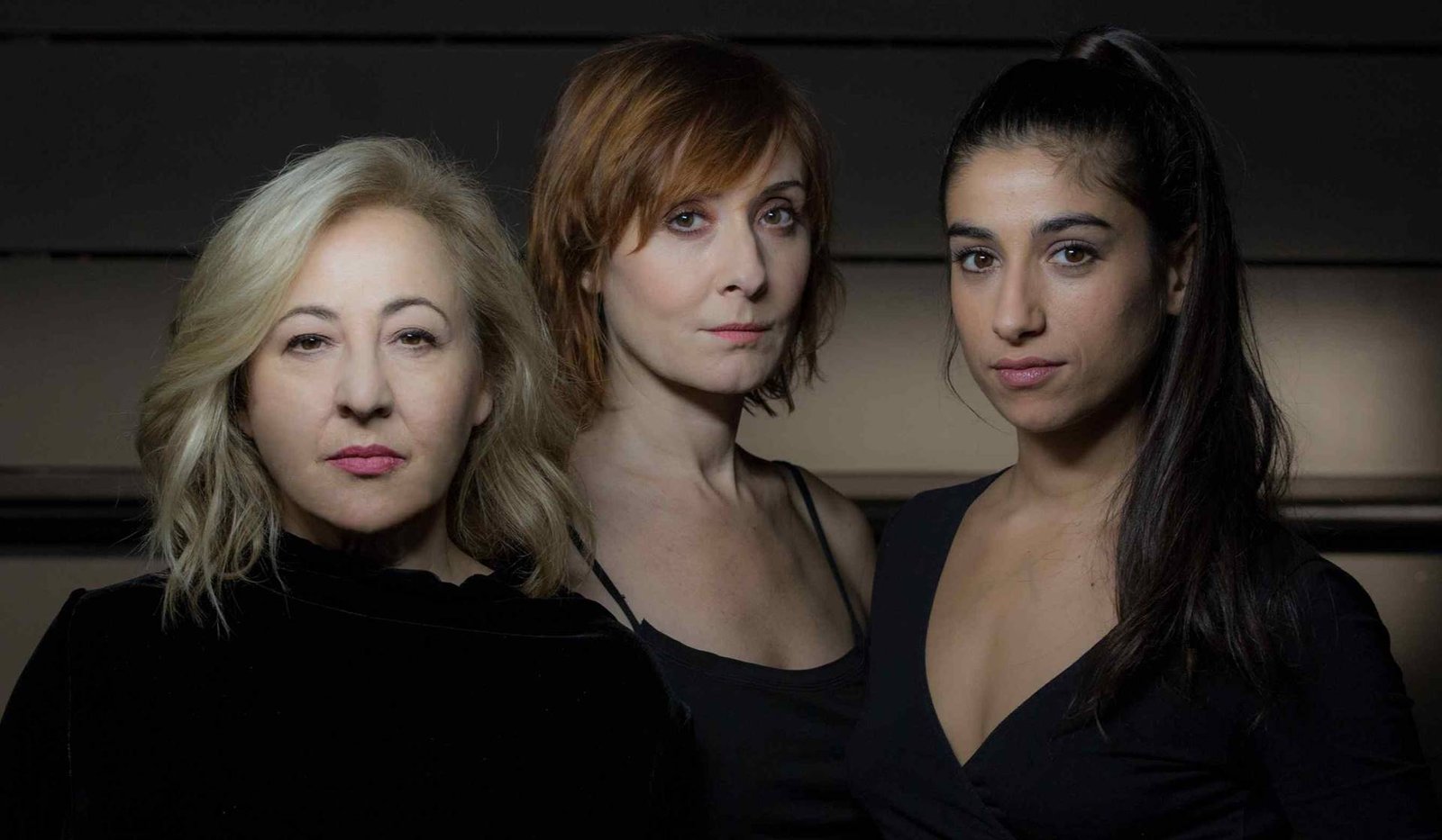 Las actrices Carmen Machi, Nathalie Poza y Carolina Yuste. 