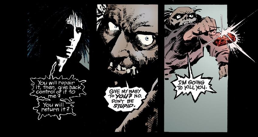 Morfeo y John Dee en The Sandman.