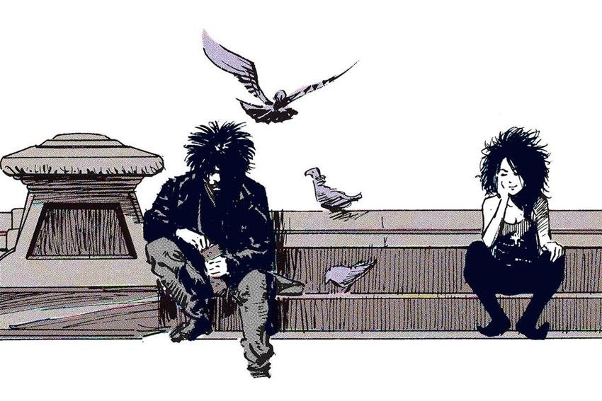 Morfeo y Muerte en el parque. The Sandman.
