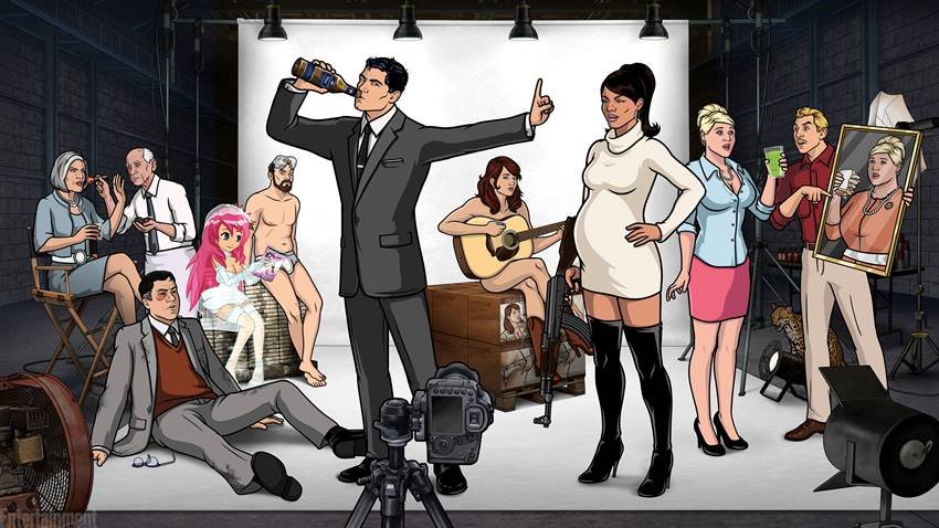 Los personajes de Archer.