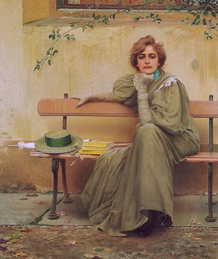 Sueños, de Vittorio Matteo Corcos. Las mujeres que leen son peligrosas.