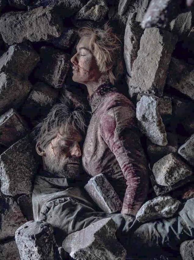 Muerte de Cersei y Jamie Lannister en Juego de tronos.
