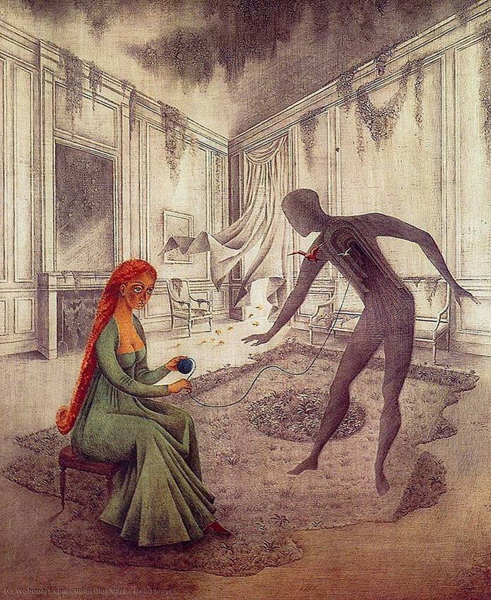 Les feuilles mortes, 1956. Remedios Varo.