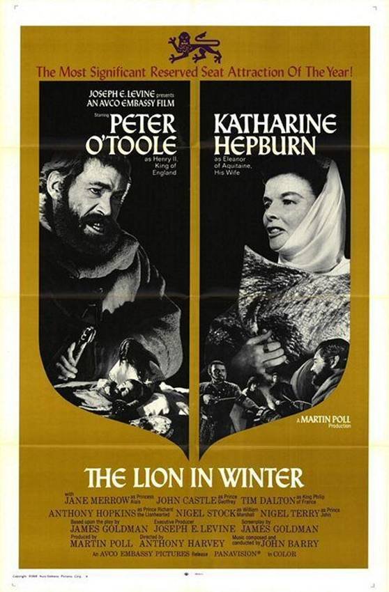 Póster de El león de invierno.