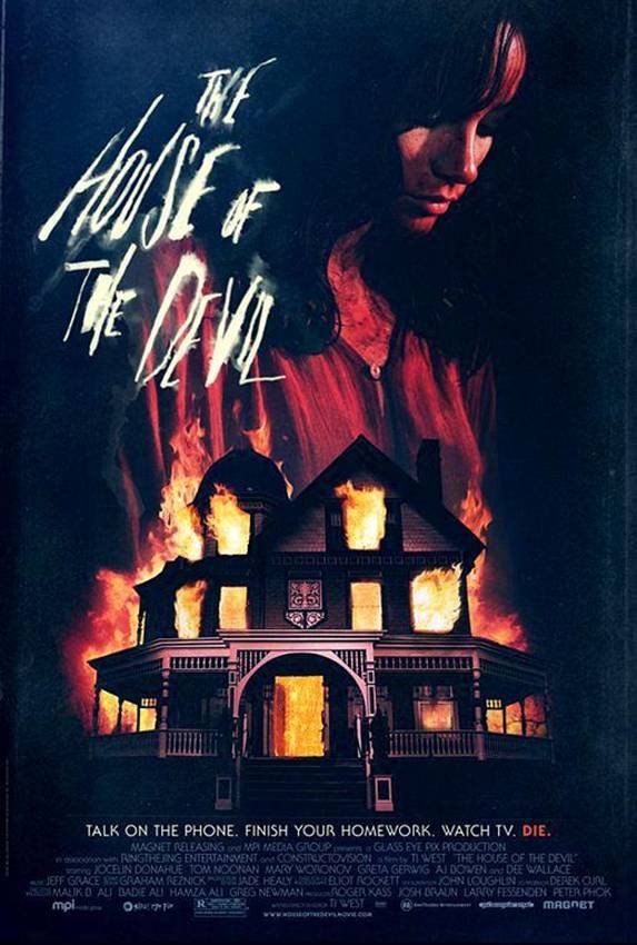 Póster de House of the devil. Películas sobre eclipses.