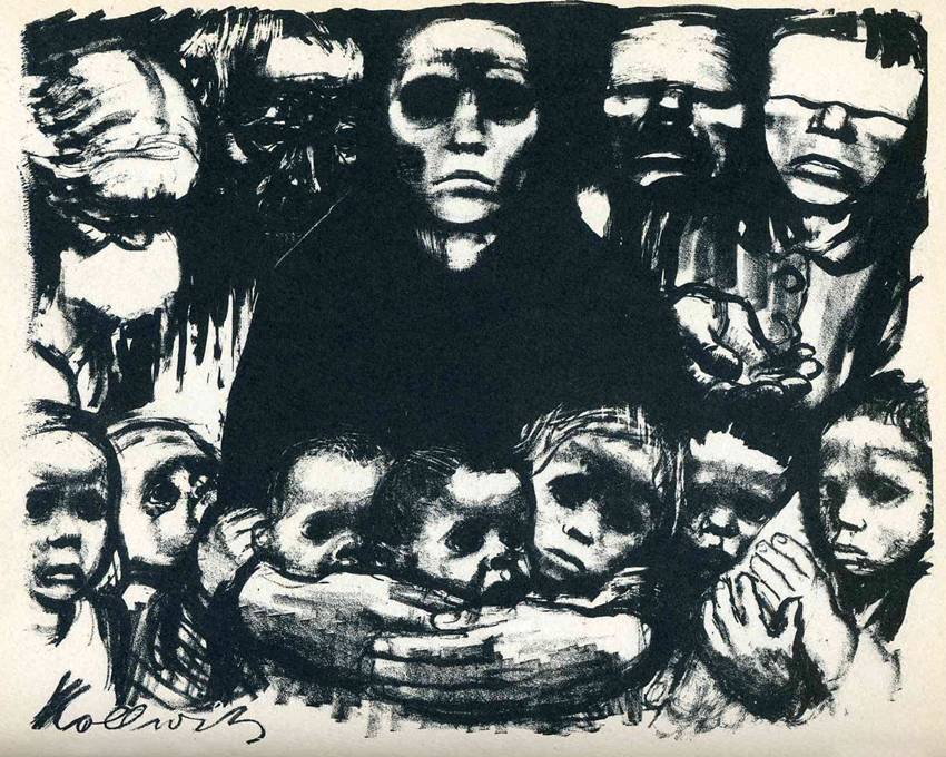 Los supervivientes. 1923. Käthe Kollwitz.
