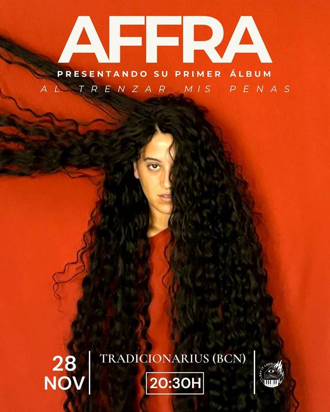 Cartel de la presentación del disco de AFFRA, Al trenzar mis penas.