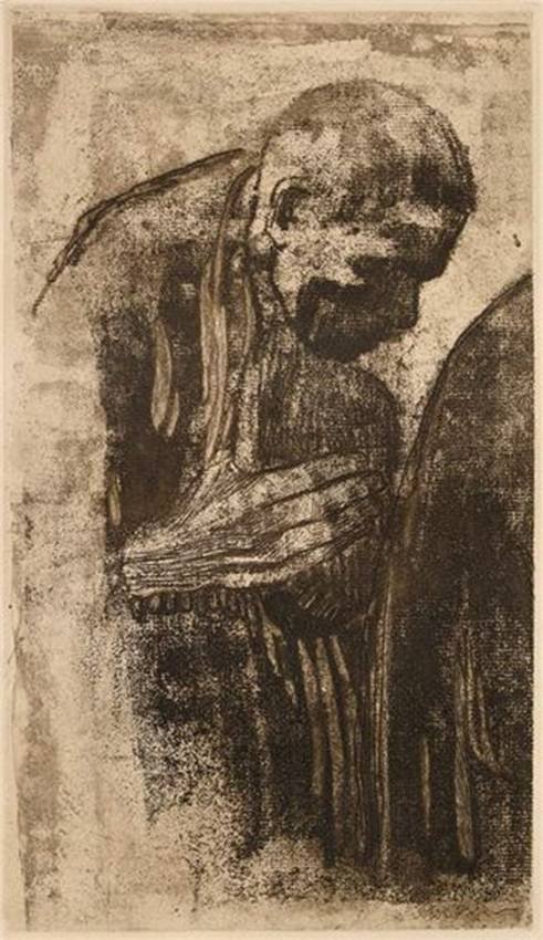 El doliente. 1919. Käthe Kollwitz.